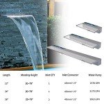 Lighted Acrylic Waterfall Pool Fountain with Remote