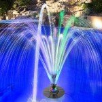 Yzert Colorful 12-Light Pond Fountain with Power Cord