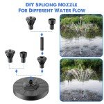 Yzert Colorful 12-Light Pond Fountain with Power Cord