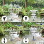 Yzert Colorful 12-Light Pond Fountain with Power Cord