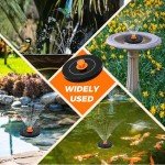 Upgraded Solar Bird Bath Fountain Pump