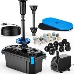 RGB Pond Fountain Kit with Filter and Pump 660GPH