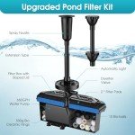 RGB Pond Fountain Kit with Filter and Pump 660GPH