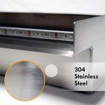 60" Color Changing Lighted Stainless Steel Spillway
