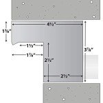 60" Color Changing Lighted Stainless Steel Spillway