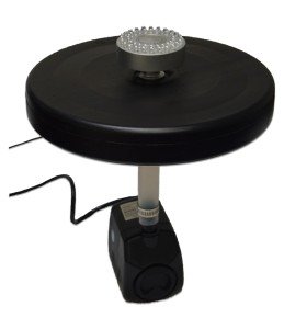 Compact Floating Fountain with LED Lights and Adjustable Spray