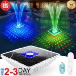 Large Solar Pool Fountain with Light Show