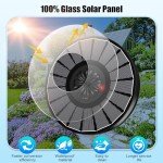 Solar Water Fountain with Battery Backup for Gardens
