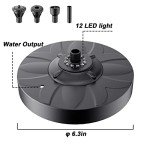 Electric Floating Pond Fountain with Colorful LED Lights