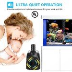 400GPH Submersible Fountain Pump with 3 Nozzles