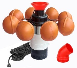 1HP Stainless Steel Floating Pond Fountain Aerator