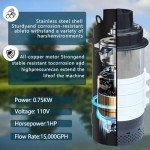 1HP Stainless Steel Floating Pond Fountain Aerator
