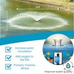 1HP Stainless Steel Floating Pond Fountain Aerator