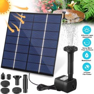 Solar Floating Fountain Pump for Garden Pond