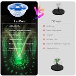 LanPool Floating Water Fountain with Underwater Lights