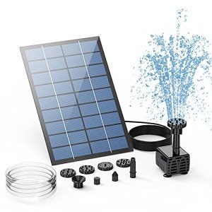 AISITIN Solar Fountain Pump with 6 Nozzles