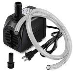 10W Submersible Pump with Tubing for Ponds