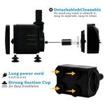 10W Submersible Pump with Tubing for Ponds