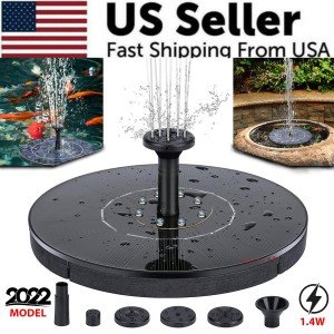 1.4W Solar Bird Bath Fountain Pump with 4 Nozzles