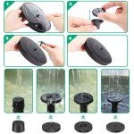 1.4W Solar Bird Bath Fountain Pump with 4 Nozzles