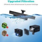 1.4W Solar Bird Bath Fountain Pump with 4 Nozzles