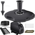 RGB LED Floating Pond Fountain with 30ft Cable