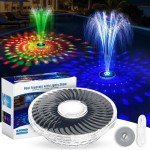 Upgraded Solar Floating Fountain with LED Lights