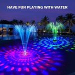 Upgraded Solar Floating Fountain with LED Lights