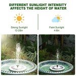 Solar Water Fountain with Disco LED Lights