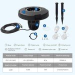 Large Floating Pond Fountain with 8000 GPH Pump