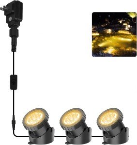 Warm White LED Underwater Pond Spotlights