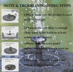Solar Fountain Pump Kit for Bird Baths & Gardens
