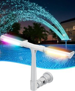 Solar Pool Fountain with Lights & Remote Control