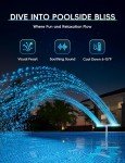 Solar Pool Fountain with Lights & Remote Control