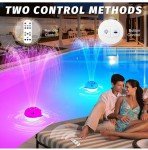 Rechargeable Floating Pool Fountain with Lights