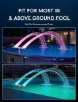 Solar Pool Fountain with Lights & Remote Control