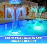 Rechargeable Floating Pool Fountain with Lights