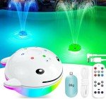 Rechargeable Floating Pool Fountain with Lights