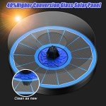 Solar Powered Bird Bath Fountain with 7 Nozzles