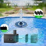 Solar Floating Fountain with Colorful Lights