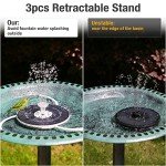 Solar Fountain Pump with LED Lights and Nozzles