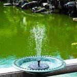 Solar Bird Bath Fountain with Floating Pump and Nozzles