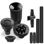 Versatile Plastic Fountain Nozzle for Gardens & Ponds