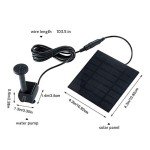 Hovico Solar Fountain for Bird Baths & Ponds