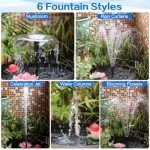 Versatile Plastic Fountain Nozzle for Gardens & Ponds