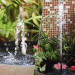 Versatile Plastic Fountain Nozzle for Gardens & Ponds