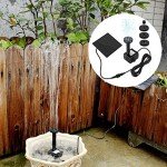 Hovico Solar Fountain for Bird Baths & Ponds