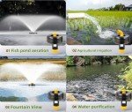 1HP Floating Pond Fountain Aerator with Timer