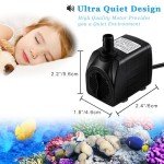 PULACO 10W Submersible Pump with LED Light