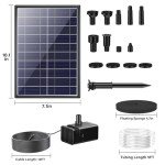 7.5W Solar Pond Pump with DIY Tubing